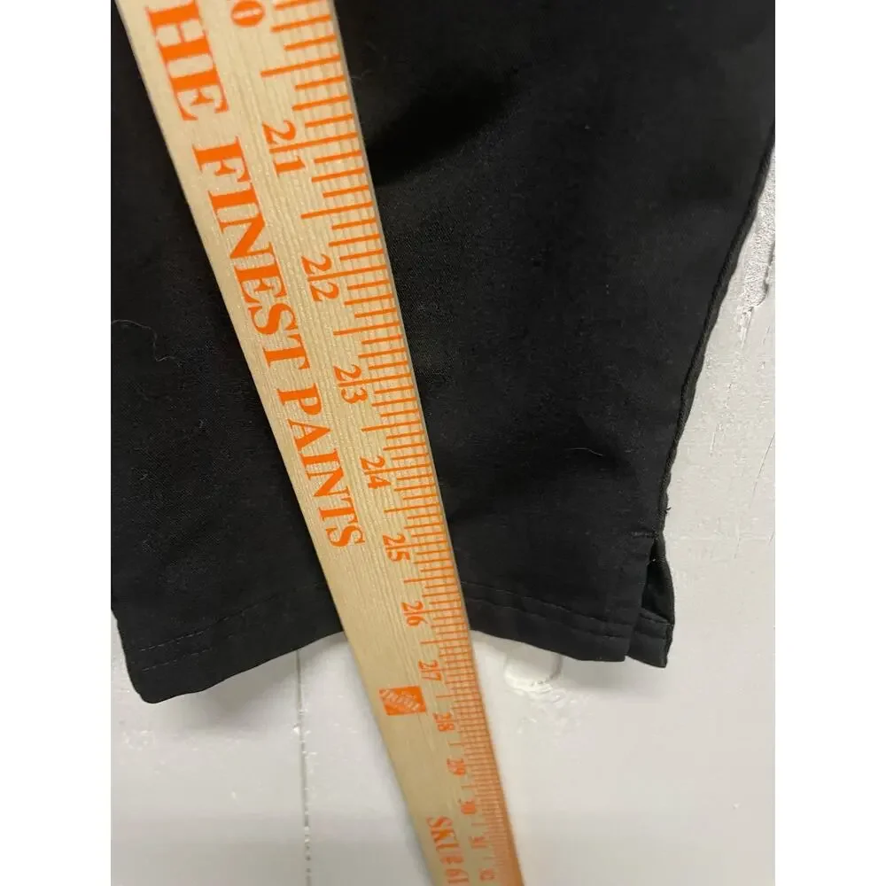 Figs Scrub Pants Womens Size XS P Black Drawstring Pockets Technical Collection
